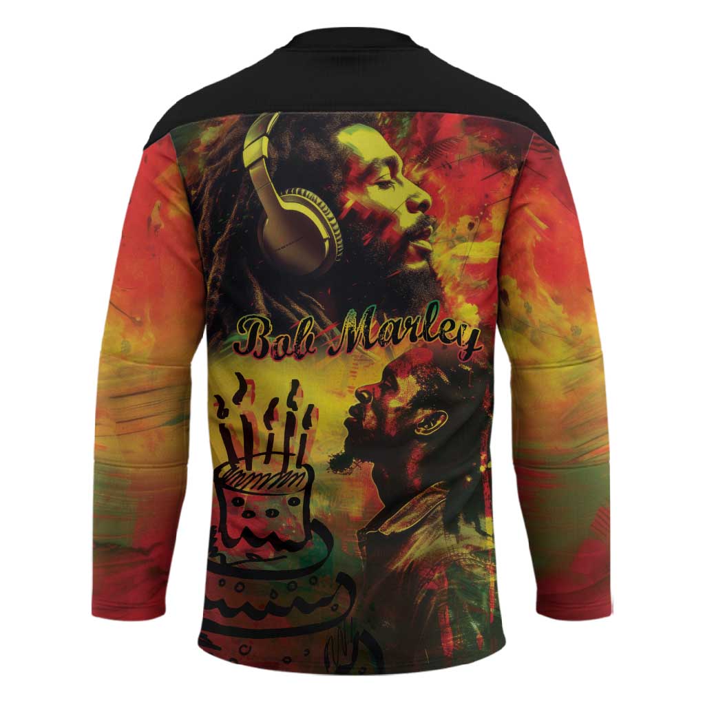 Happy Birthday King of Reggae Hockey Jersey