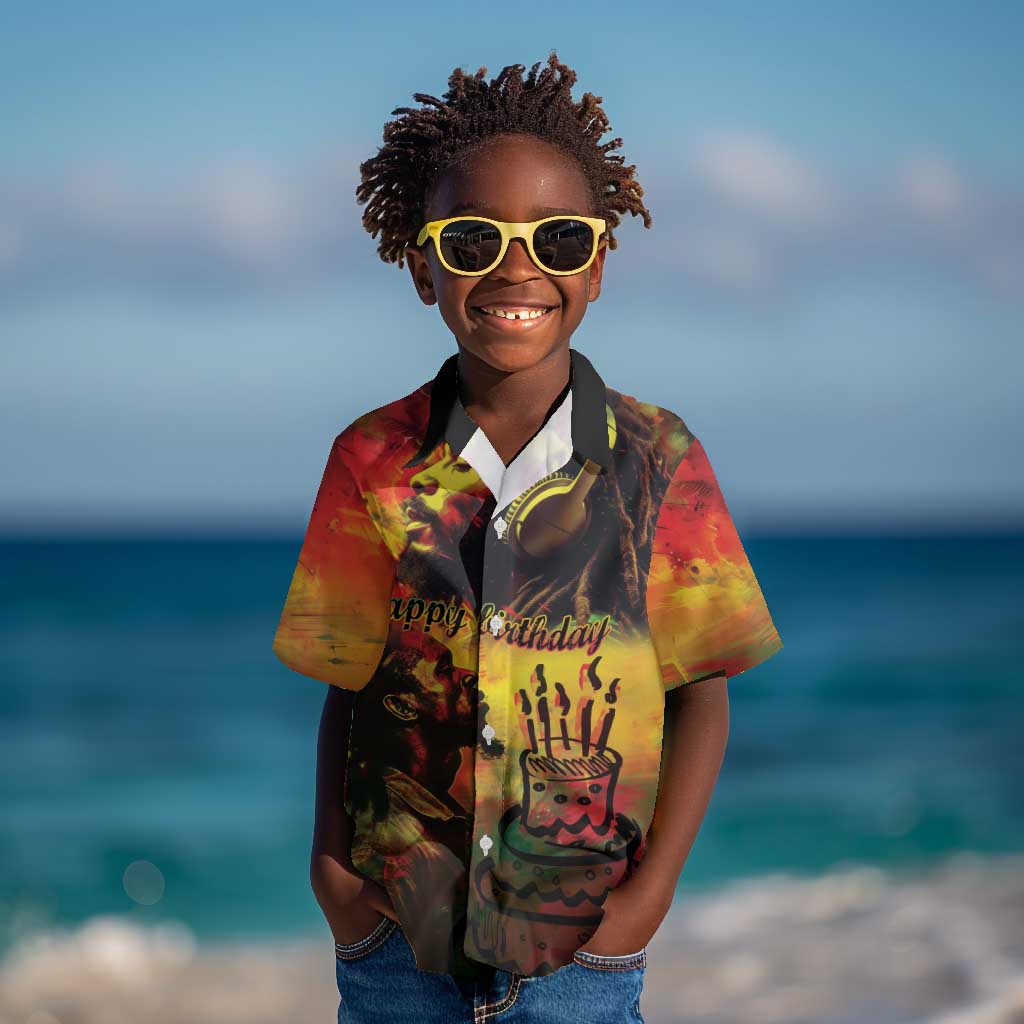 Happy Birthday King of Reggae Kid Hawaiian Shirt