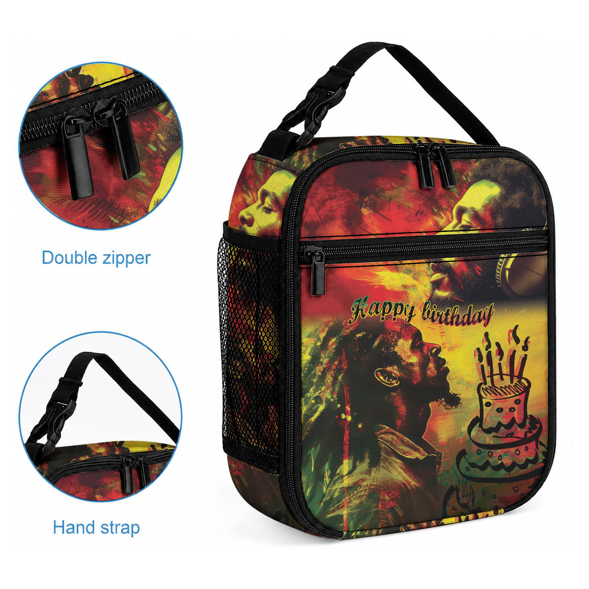 Happy Birthday King of Reggae Lunch Bag