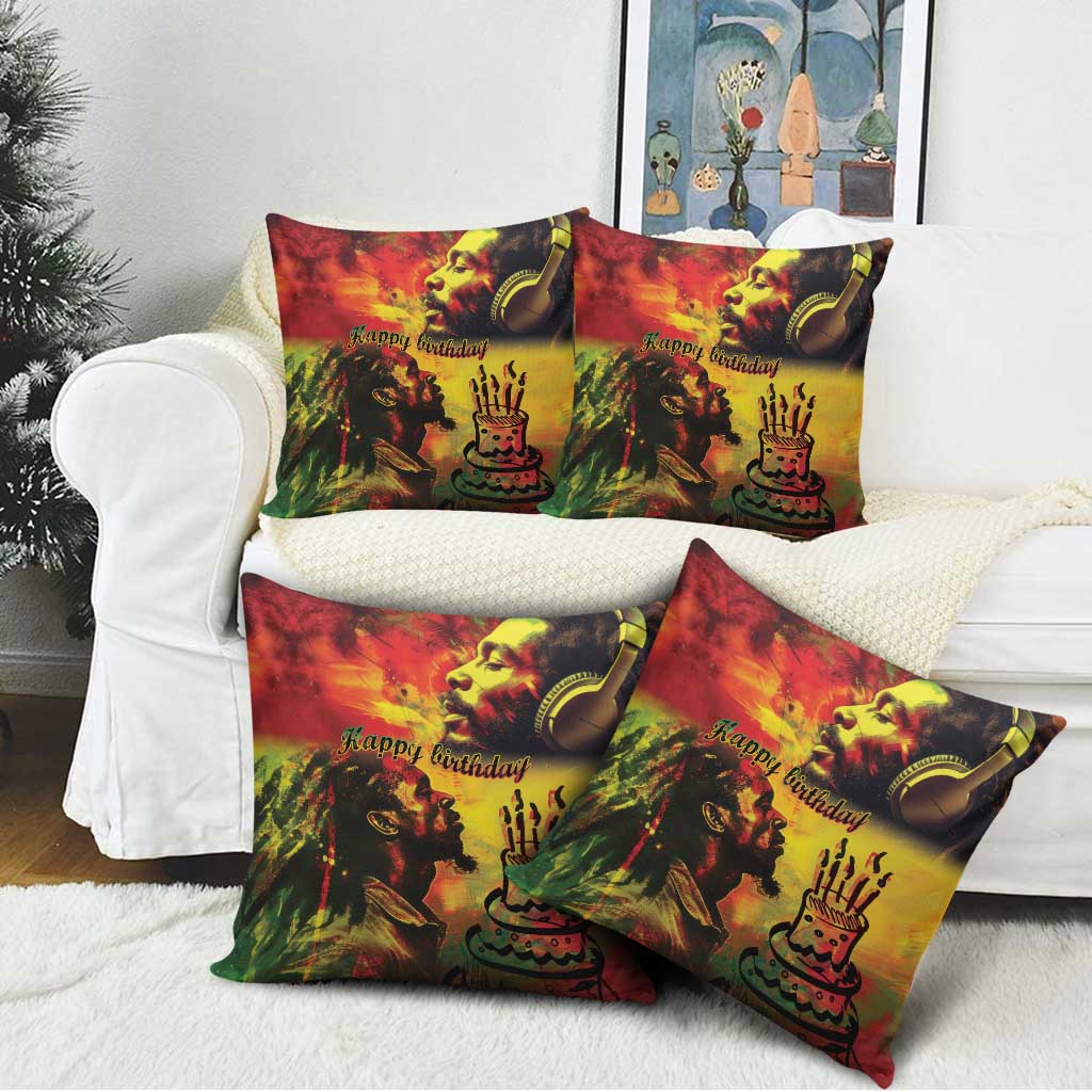 Happy Birthday King of Reggae Pillow Cover