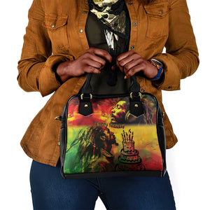 Happy Birthday King of Reggae Shoulder Handbag