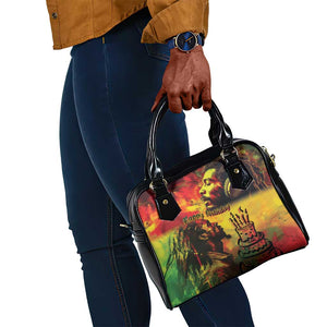 Happy Birthday King of Reggae Shoulder Handbag