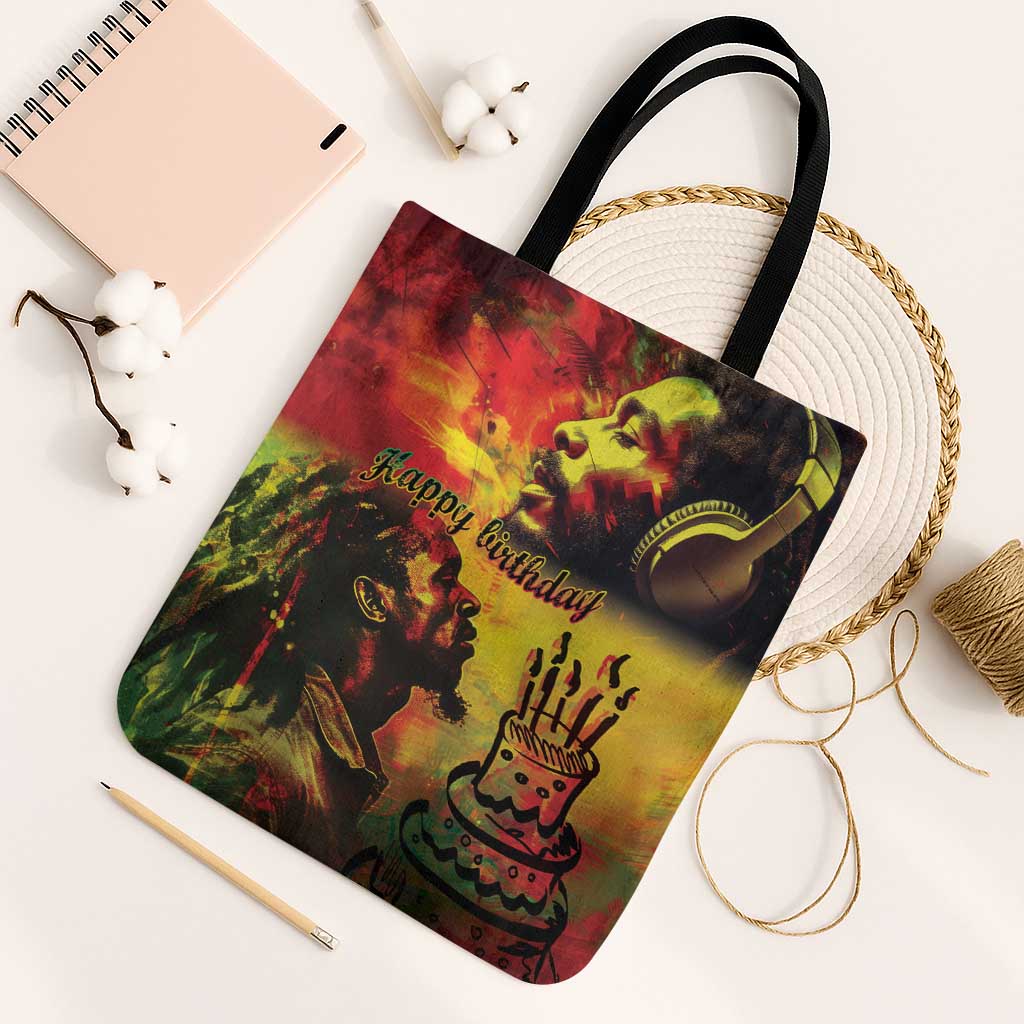 Happy Birthday King of Reggae Tote Bag