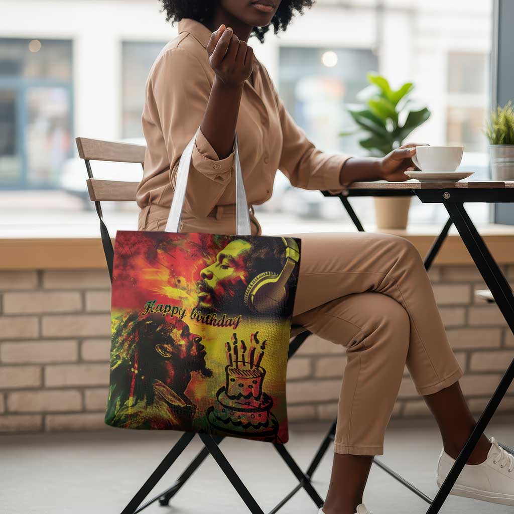 Happy Birthday King of Reggae Tote Bag