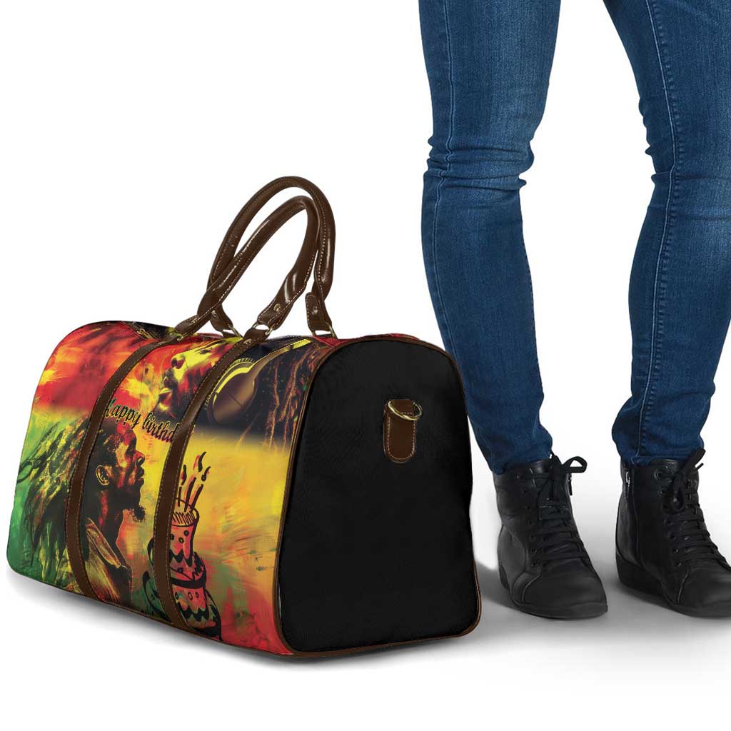 Happy Birthday King of Reggae Travel Bag