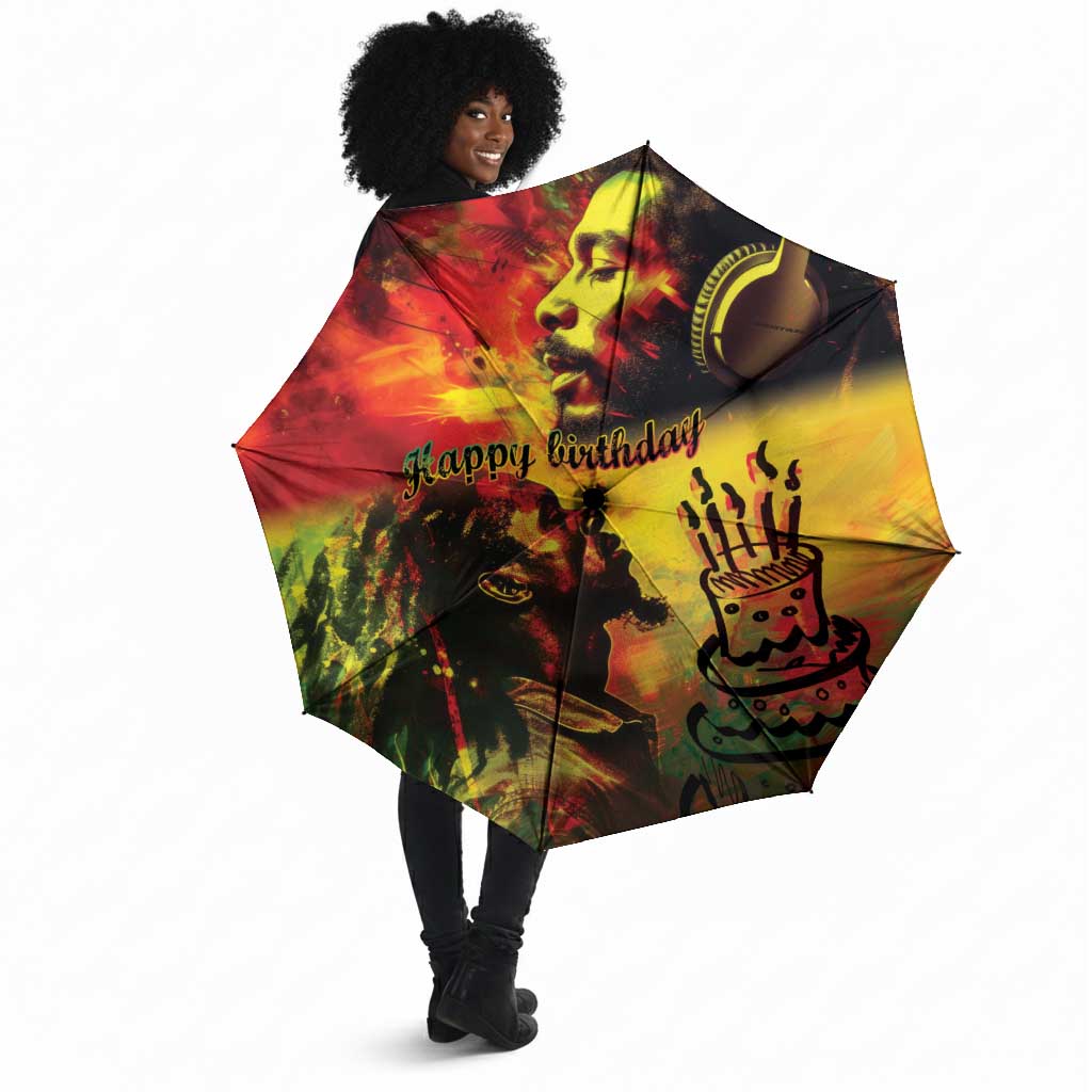 Happy Birthday King of Reggae Umbrella