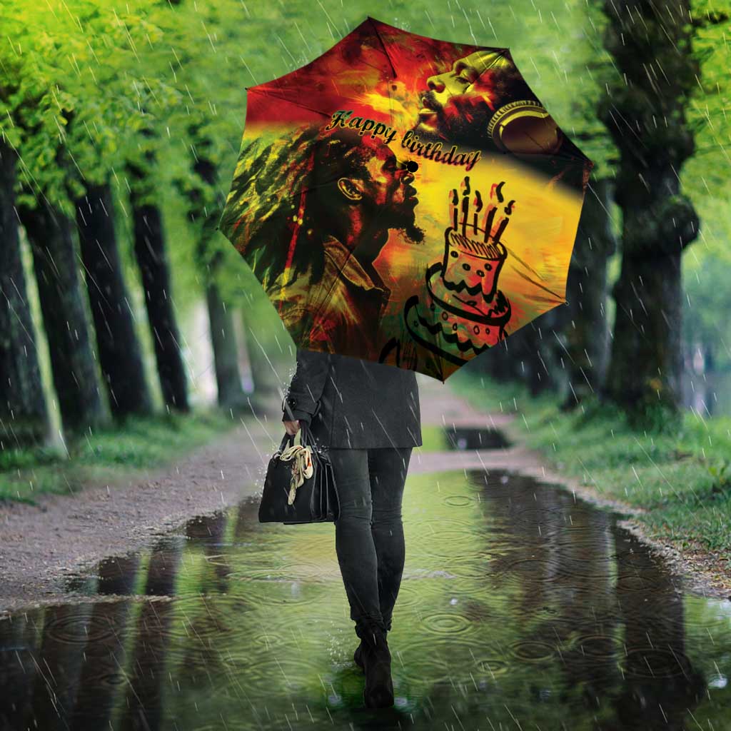 Happy Birthday King of Reggae Umbrella