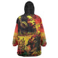 Happy Birthday King of Reggae Wearable Blanket Hoodie