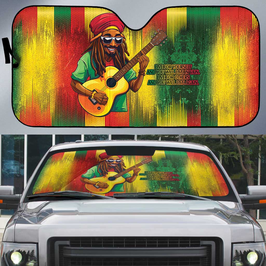 Honoring Reggae Legend Bob Birthday Auto Sun Shade