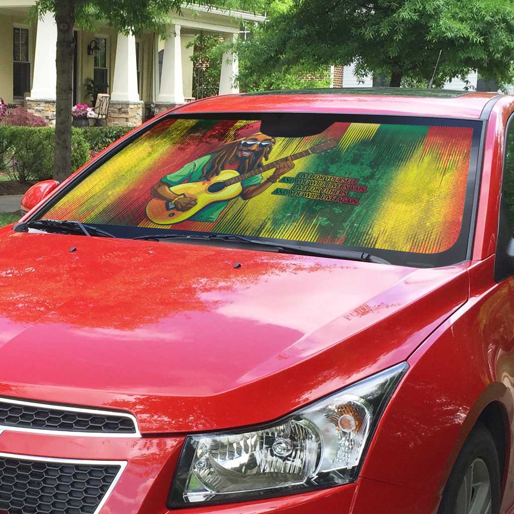 Honoring Reggae Legend Bob Birthday Auto Sun Shade