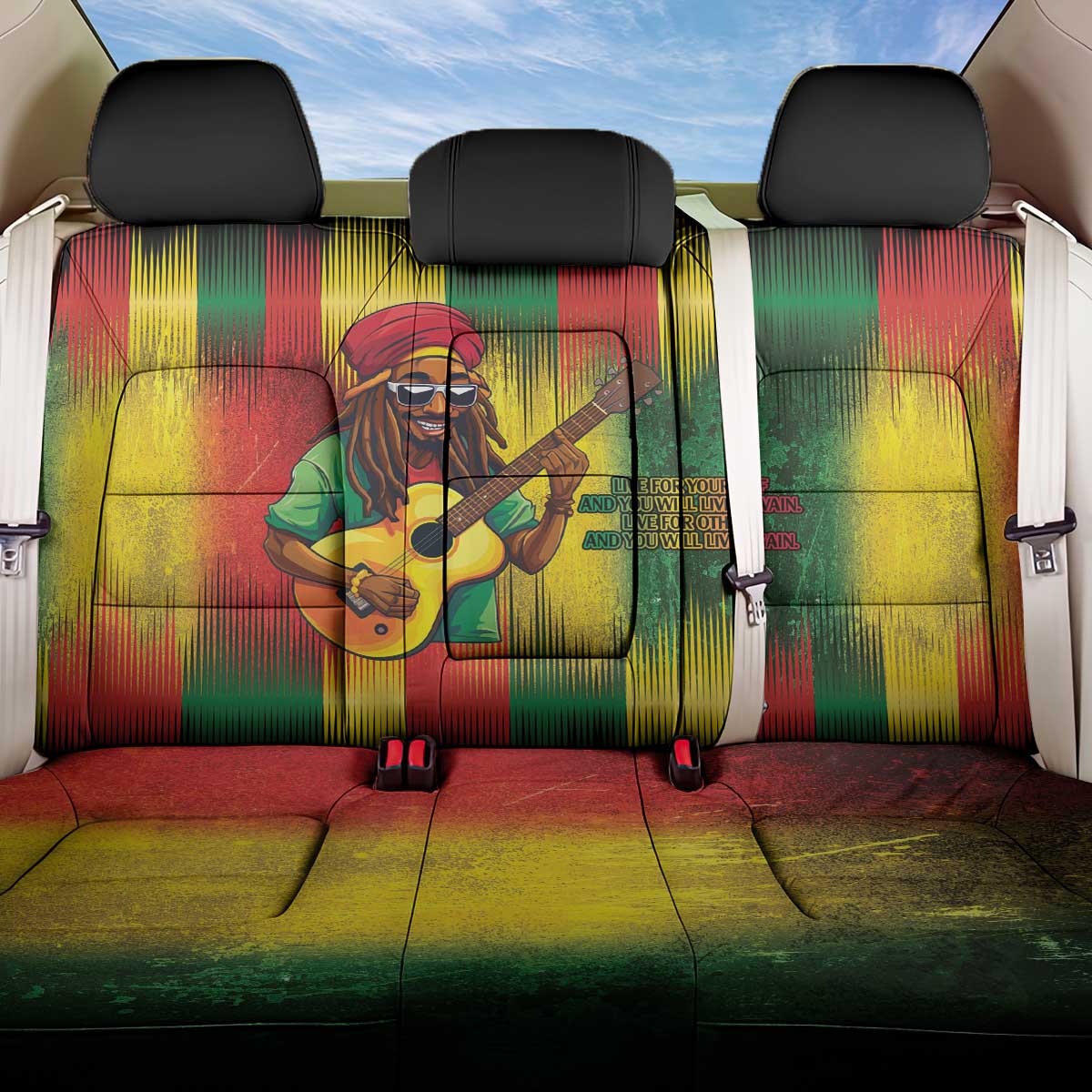 Honoring Reggae Legend Bob Birthday Back Car Seat Cover