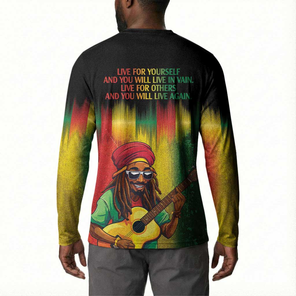 Honoring Reggae Legend Bob Birthday Button Sweatshirt
