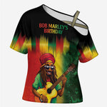 Honoring Reggae Legend Bob Birthday Cross Shoulder Shirt