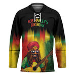 Honoring Reggae Legend Bob Birthday Hockey Jersey