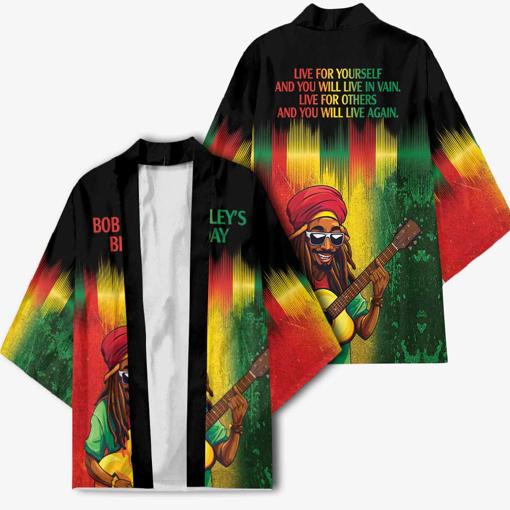 Honoring Reggae Legend Bob Birthday Kimono