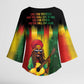 Honoring Reggae Legend Bob Birthday Kimono Sleeve Blouse