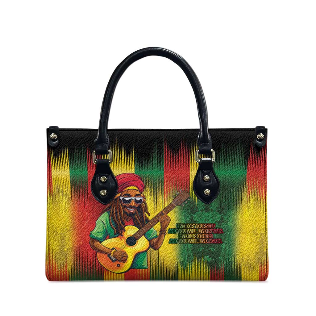 Honoring Reggae Legend Bob Birthday Leather Bag