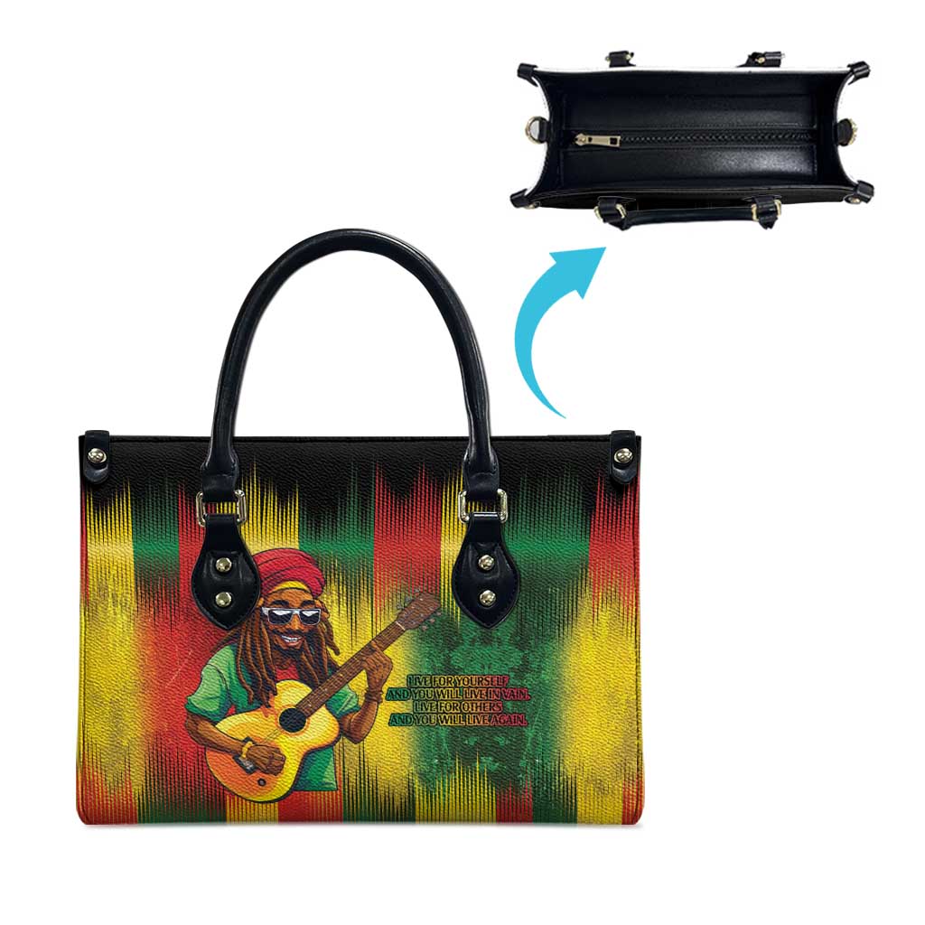Honoring Reggae Legend Bob Birthday Leather Bag