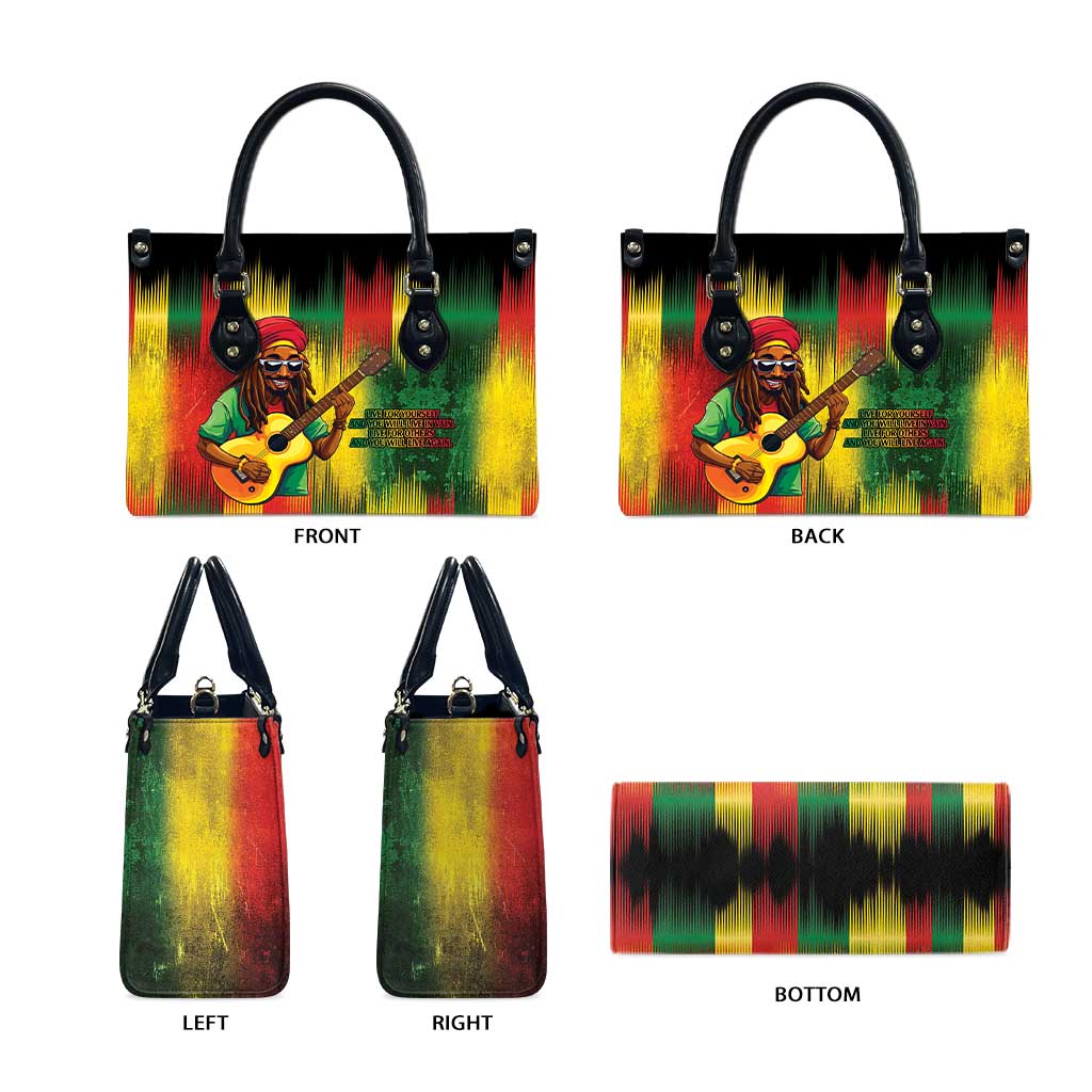 Honoring Reggae Legend Bob Birthday Leather Bag
