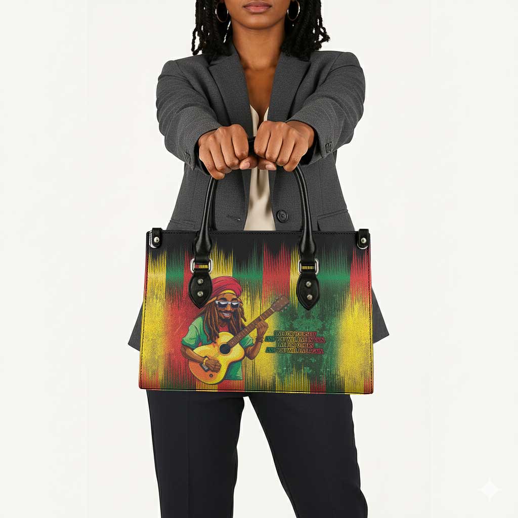 Honoring Reggae Legend Bob Birthday Leather Bag