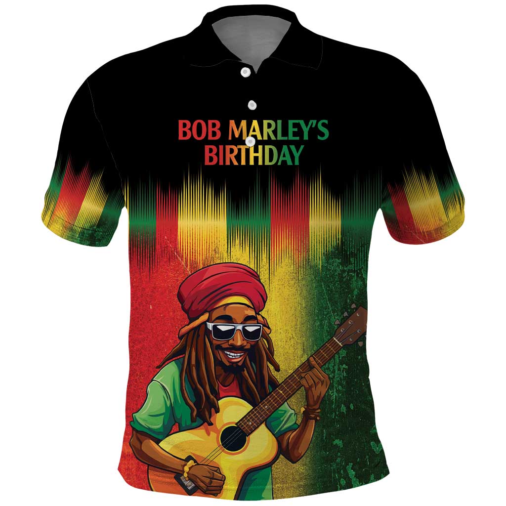 Honoring Reggae Legend Bob Birthday Polo Shirt