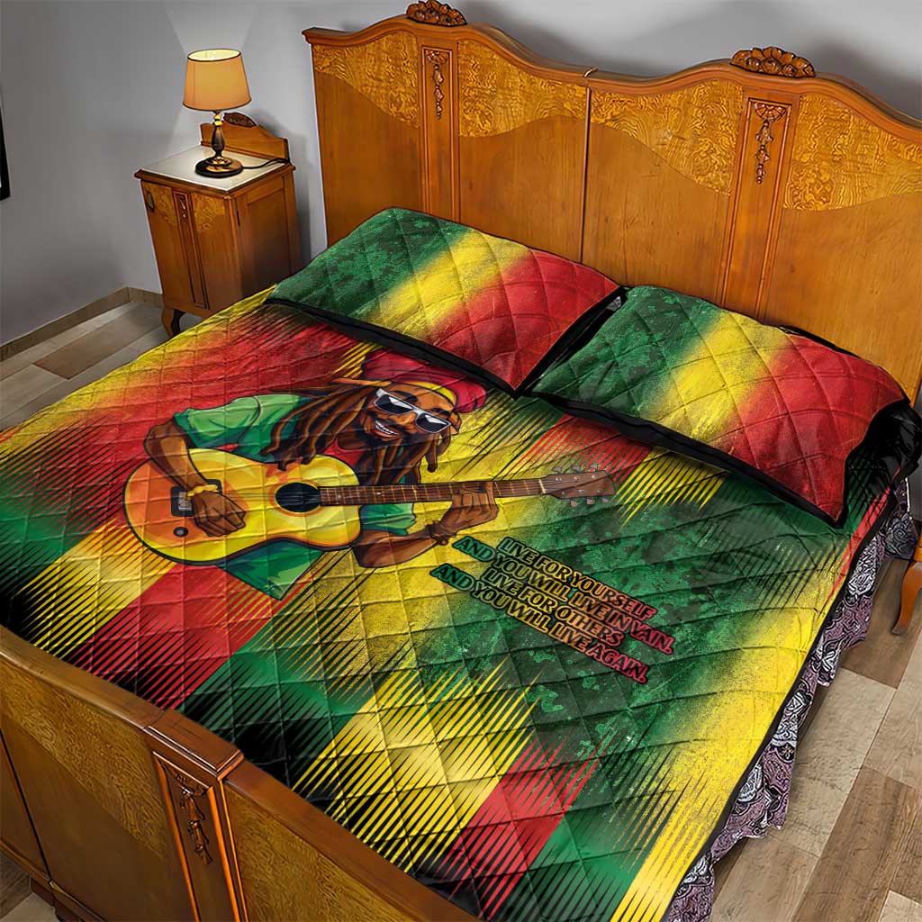 Honoring Reggae Legend Bob Birthday Quilt Bed Set