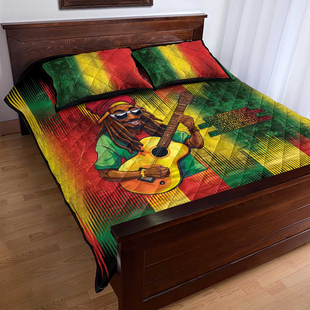 Honoring Reggae Legend Bob Birthday Quilt Bed Set