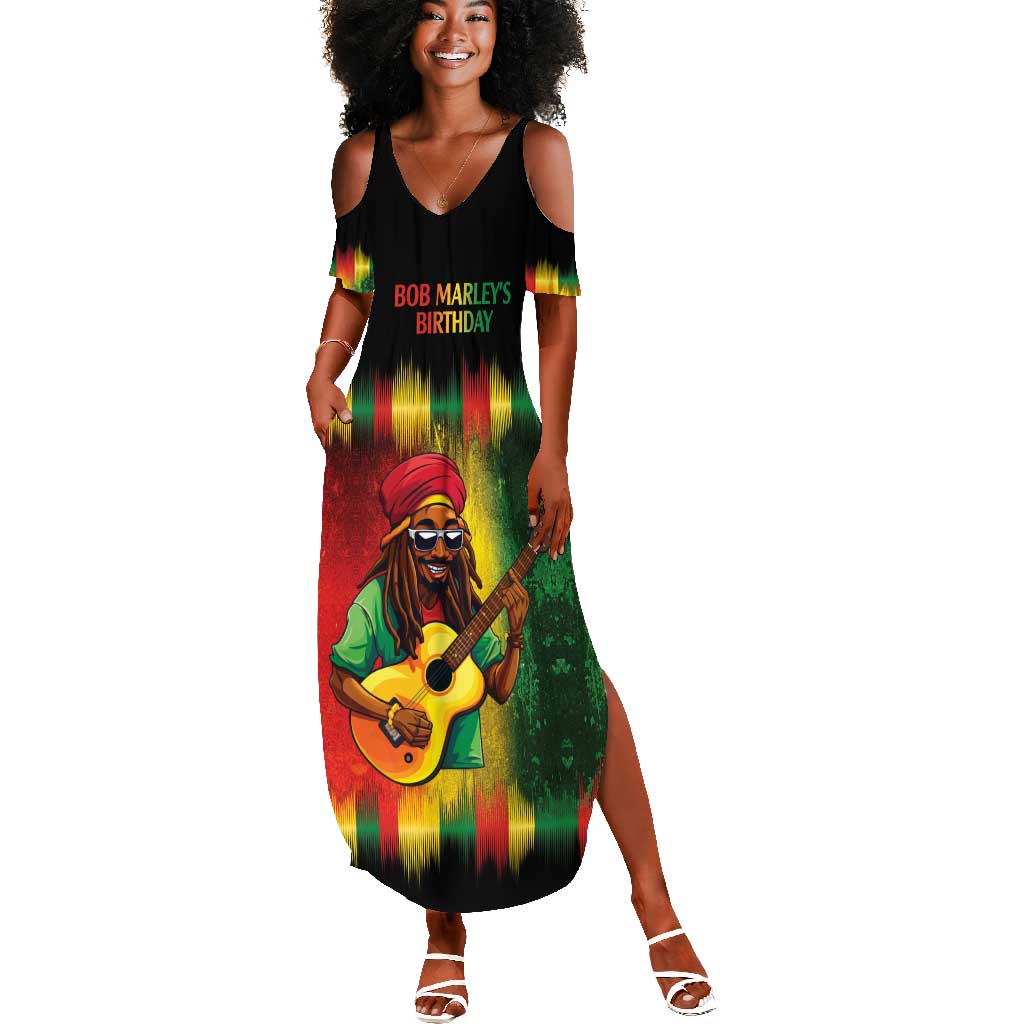 Honoring Reggae Legend Bob Birthday Summer Maxi Dress