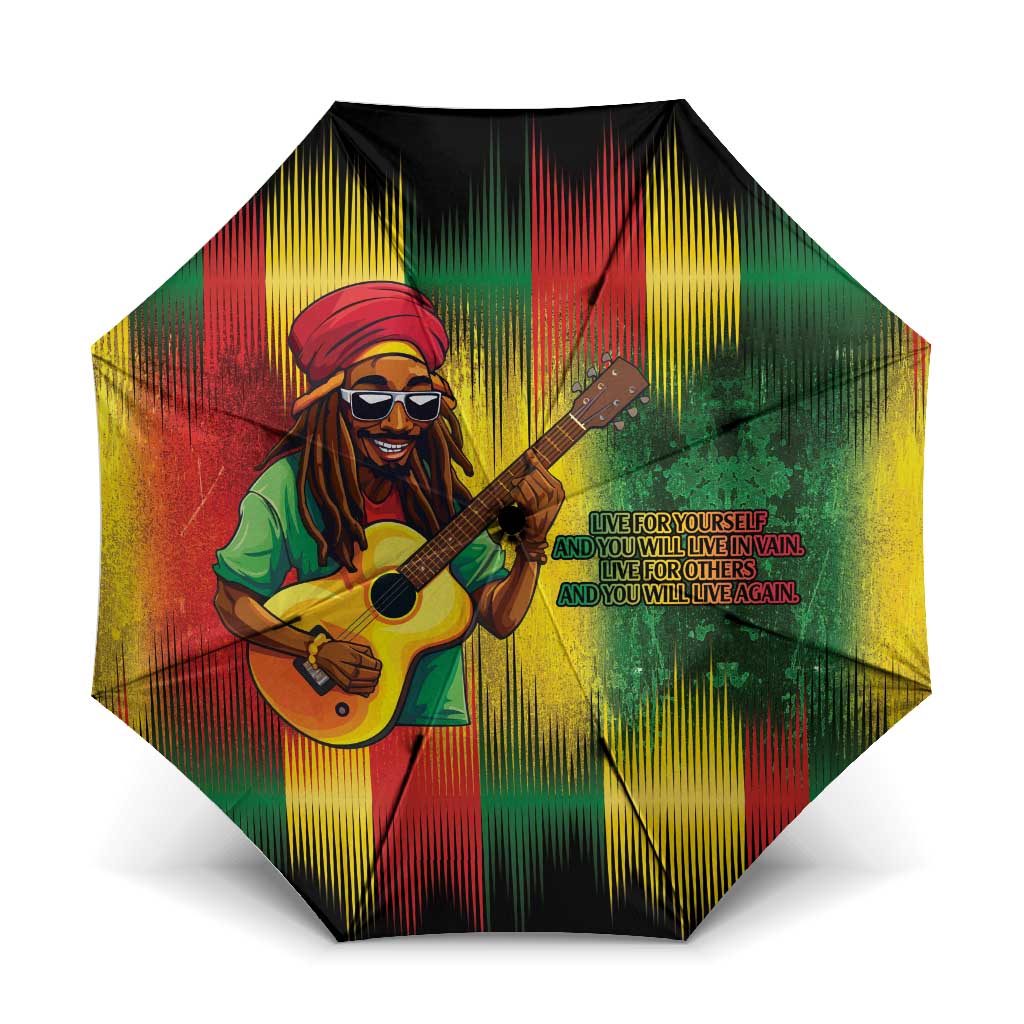 Honoring Reggae Legend Bob Birthday Umbrella
