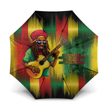 Honoring Reggae Legend Bob Birthday Umbrella