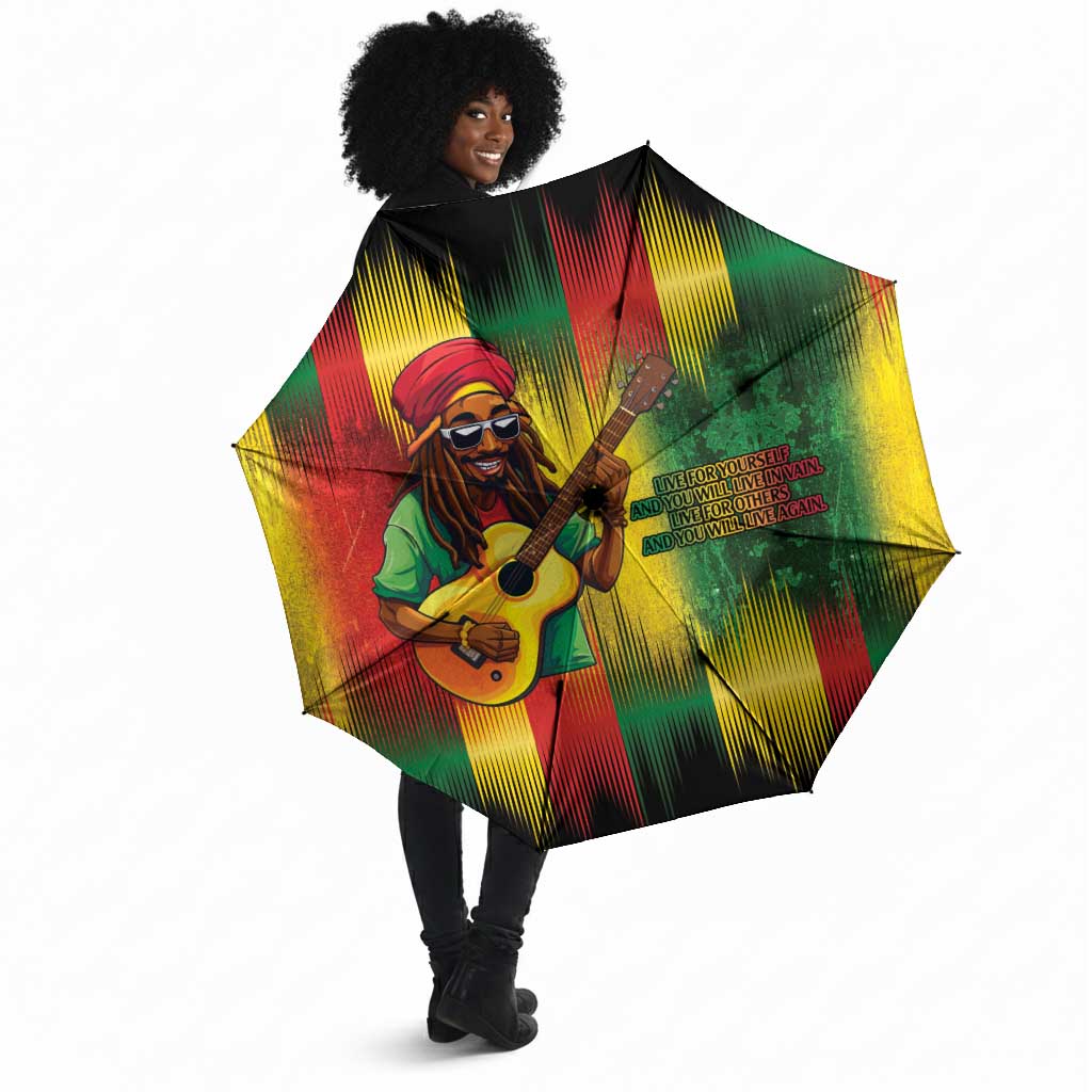 Honoring Reggae Legend Bob Birthday Umbrella