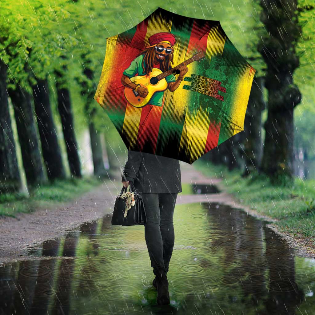 Honoring Reggae Legend Bob Birthday Umbrella