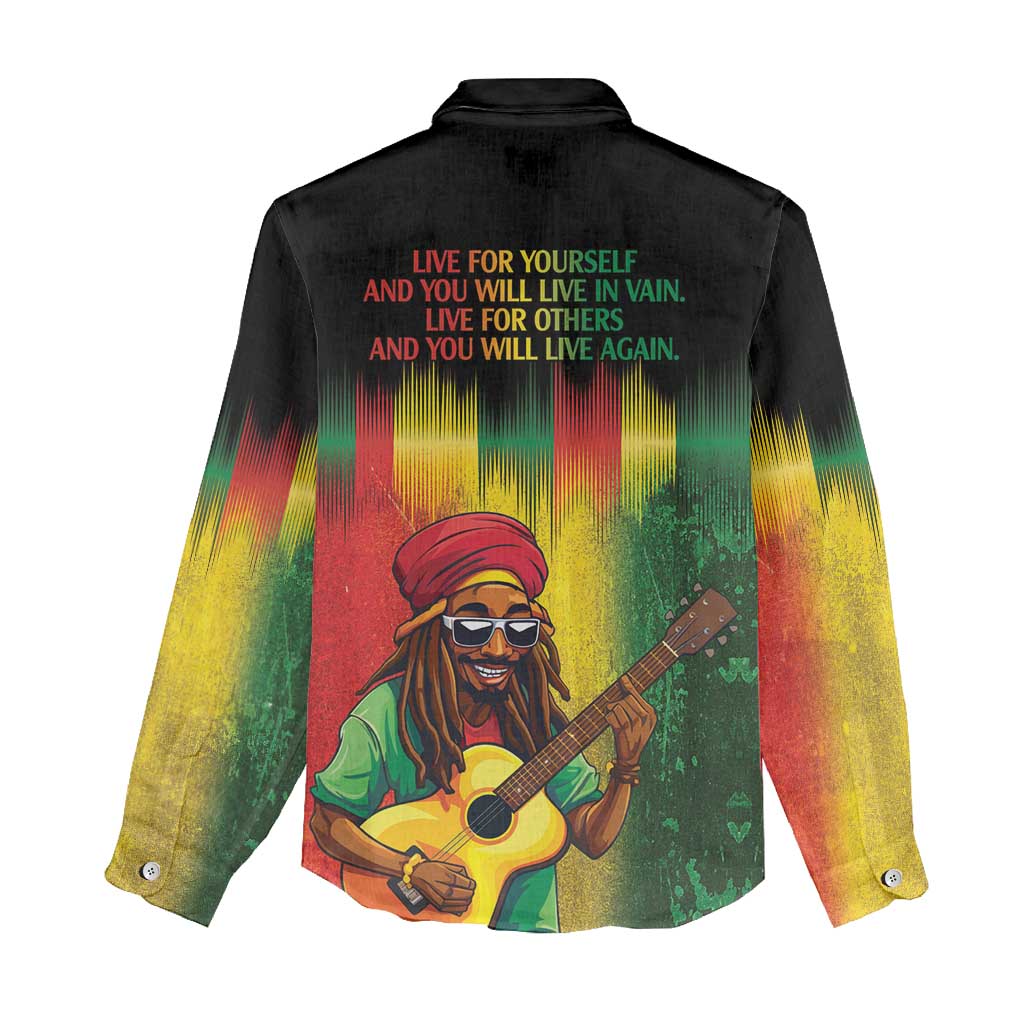 Honoring Reggae Legend Bob Birthday Women Casual Shirt LT9