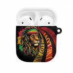 Black Jamaican AirPods Case Rastafarian Lion One Love