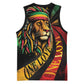 Black Jamaican Basketball Jersey Rastafarian Lion One Love LT9