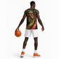 Black Jamaican Basketball Jersey Rastafarian Lion One Love LT9