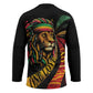 Black Jamaican Hockey Jersey Rastafarian Lion One Love