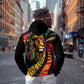 Black Jamaican Hoodie Rastafarian Lion One Love LT9