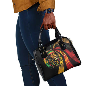 Black Jamaican Shoulder Handbag Rastafarian Lion One Love