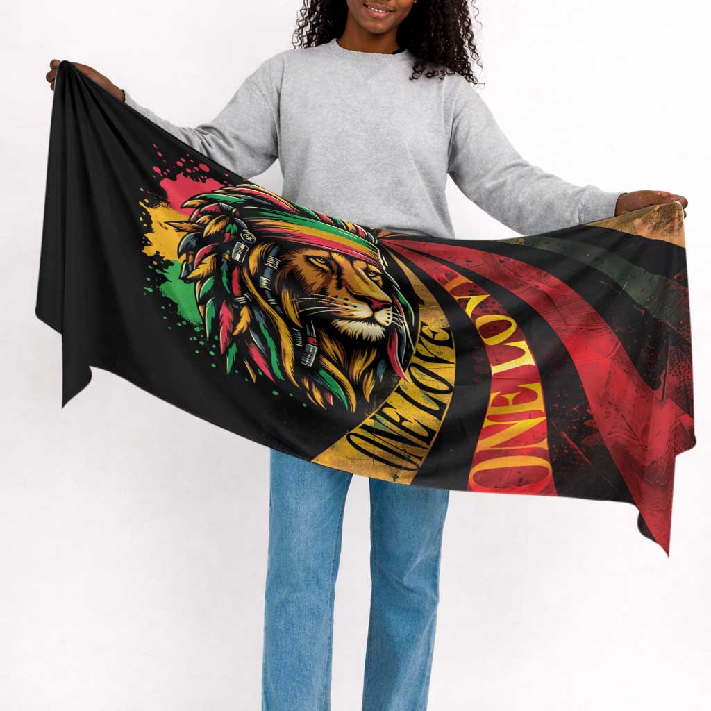 Jamaica Rastafarian Lion One Love Simple Headwrap Rastafarian Lion One Love