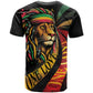Black Jamaican T shirt Rastafarian Lion One Love LT9
