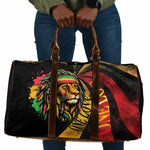 Black Jamaican Travel Bag Rastafarian Lion One Love
