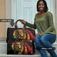 Black Jamaican Travel Bag Rastafarian Lion One Love