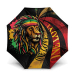 Black Jamaican Umbrella Rastafarian Lion One Love