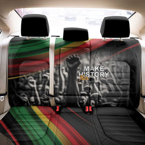 African-American History Month Back Car Seat Cover Black Power Hand Make His-Herstories