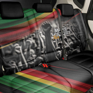 African-American History Month Back Car Seat Cover Black Power Hand Make His-Herstories