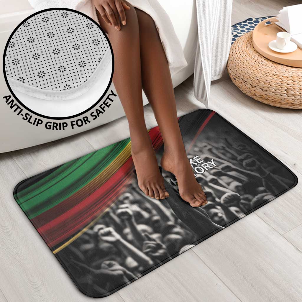 African-American History Month Bathroom Set Black Power Hand Make His-Herstories