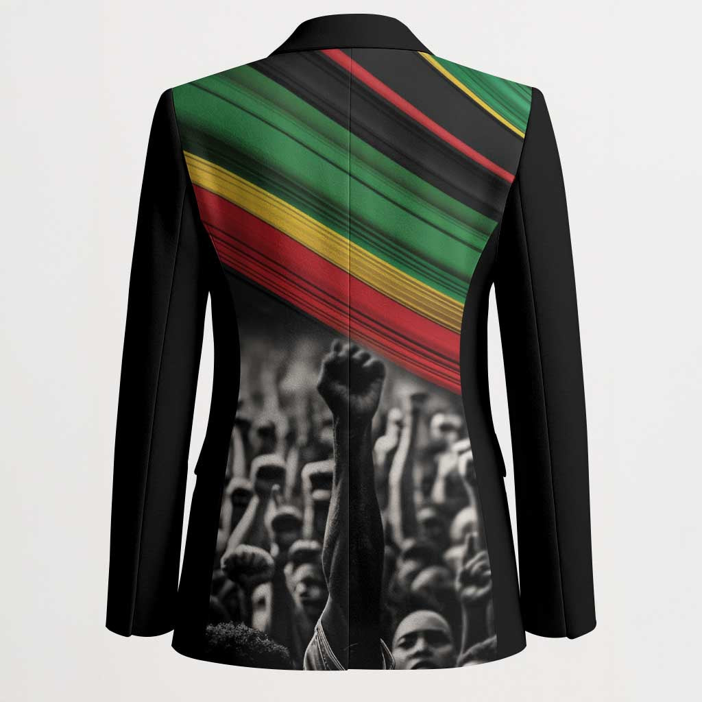 African-American History Month Blazer Black Power Hand Make His-Herstories