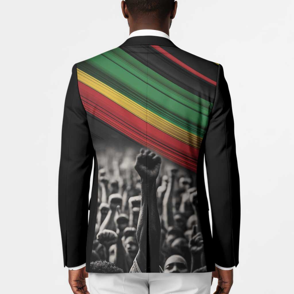 African-American History Month Blazer Black Power Hand Make His-Herstories