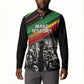 African-American History Month Button Sweatshirt Black Power Hand Make His-Herstories